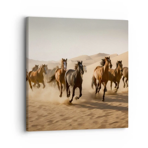 Schilderen op canvas - Vrij als de wind - 30x30 cm