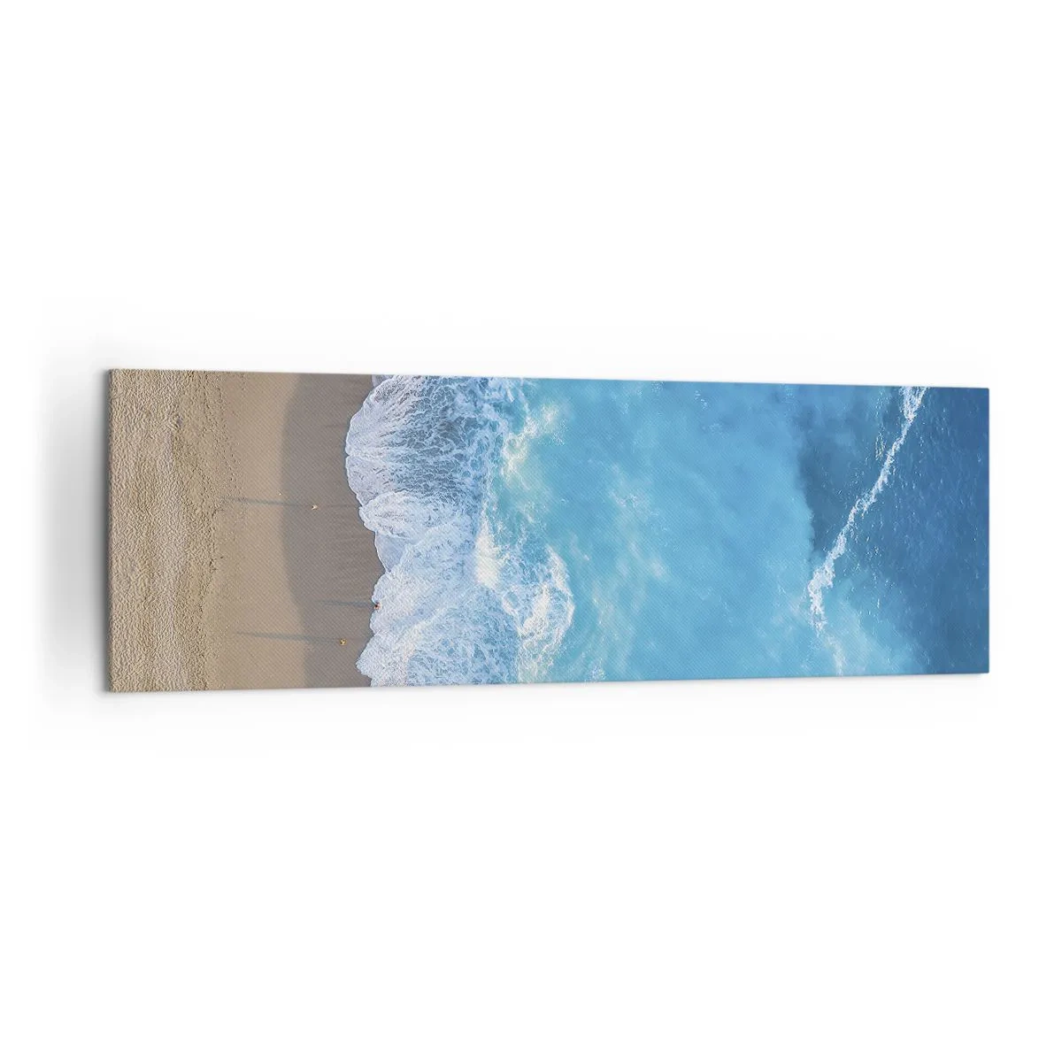 Schilderen op canvas - De kracht van blauw - 160x50 cm
