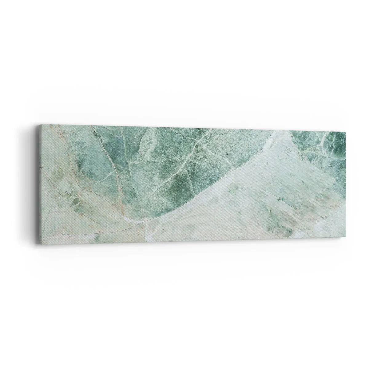 Schilderen op canvas - De nobele kou van steen - 90x30 cm