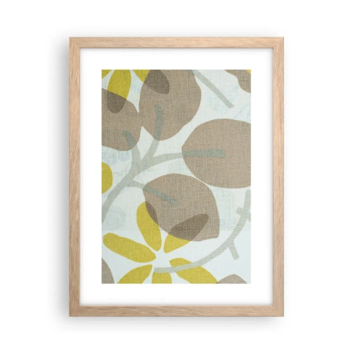 Een poster in een licht eiken lijst - Compositie in volle zon - 30x40 cm