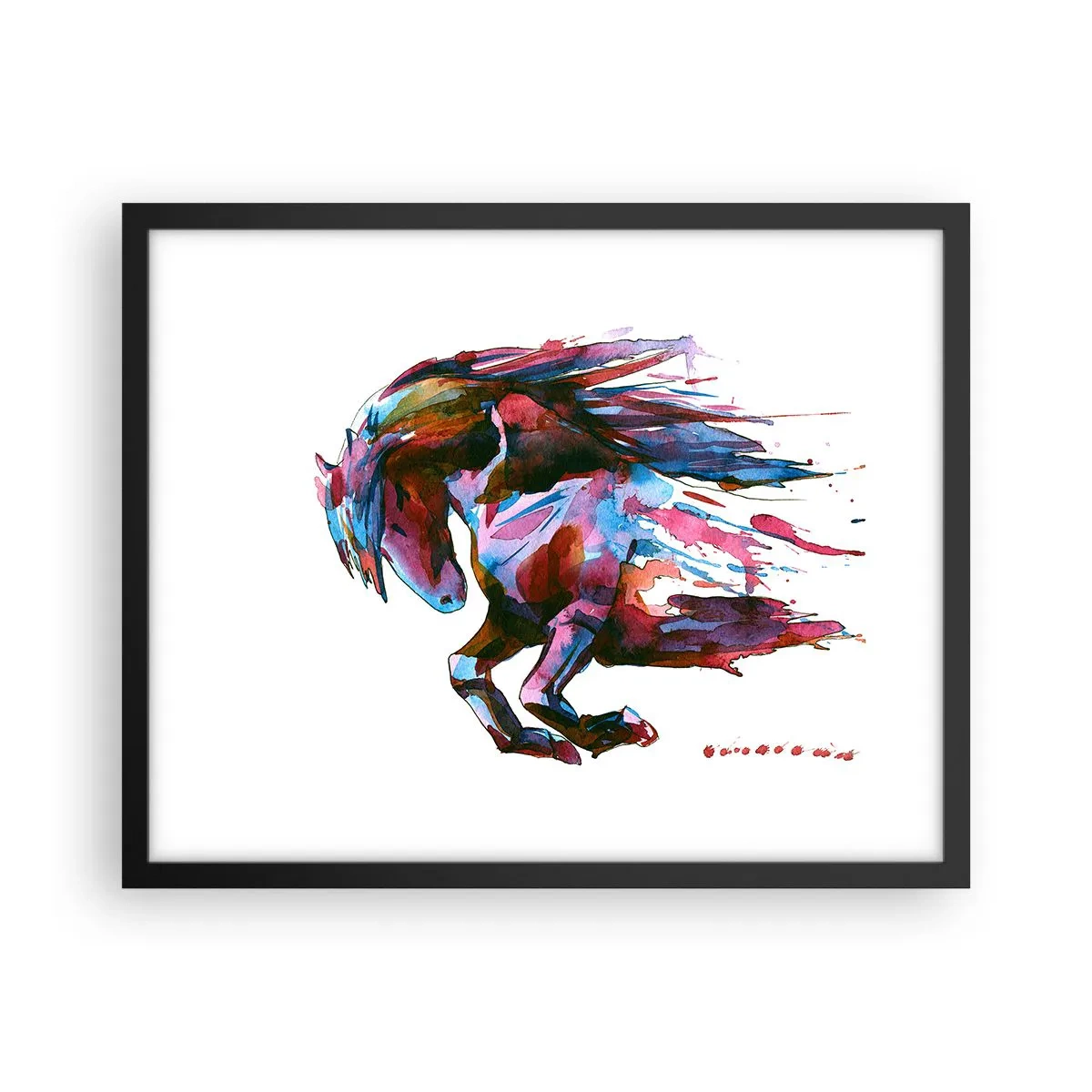 Poster in een zwarte lijst - In vervoering - 50x40 cm
