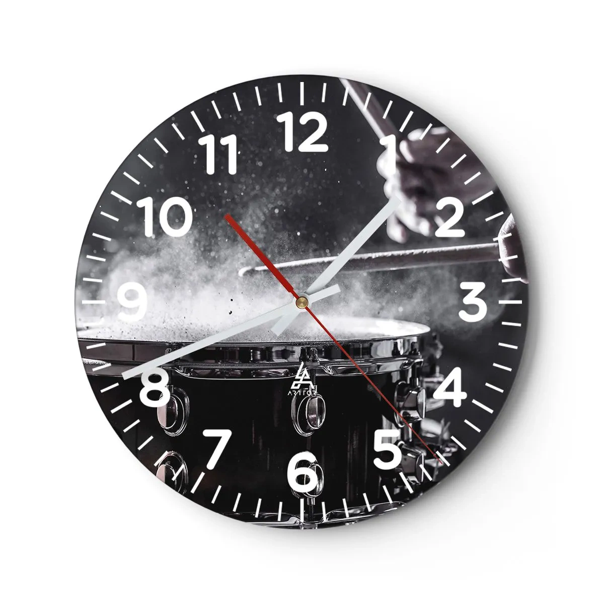 Wandklok - Klok - De pols van de muziek - 30x30 cm