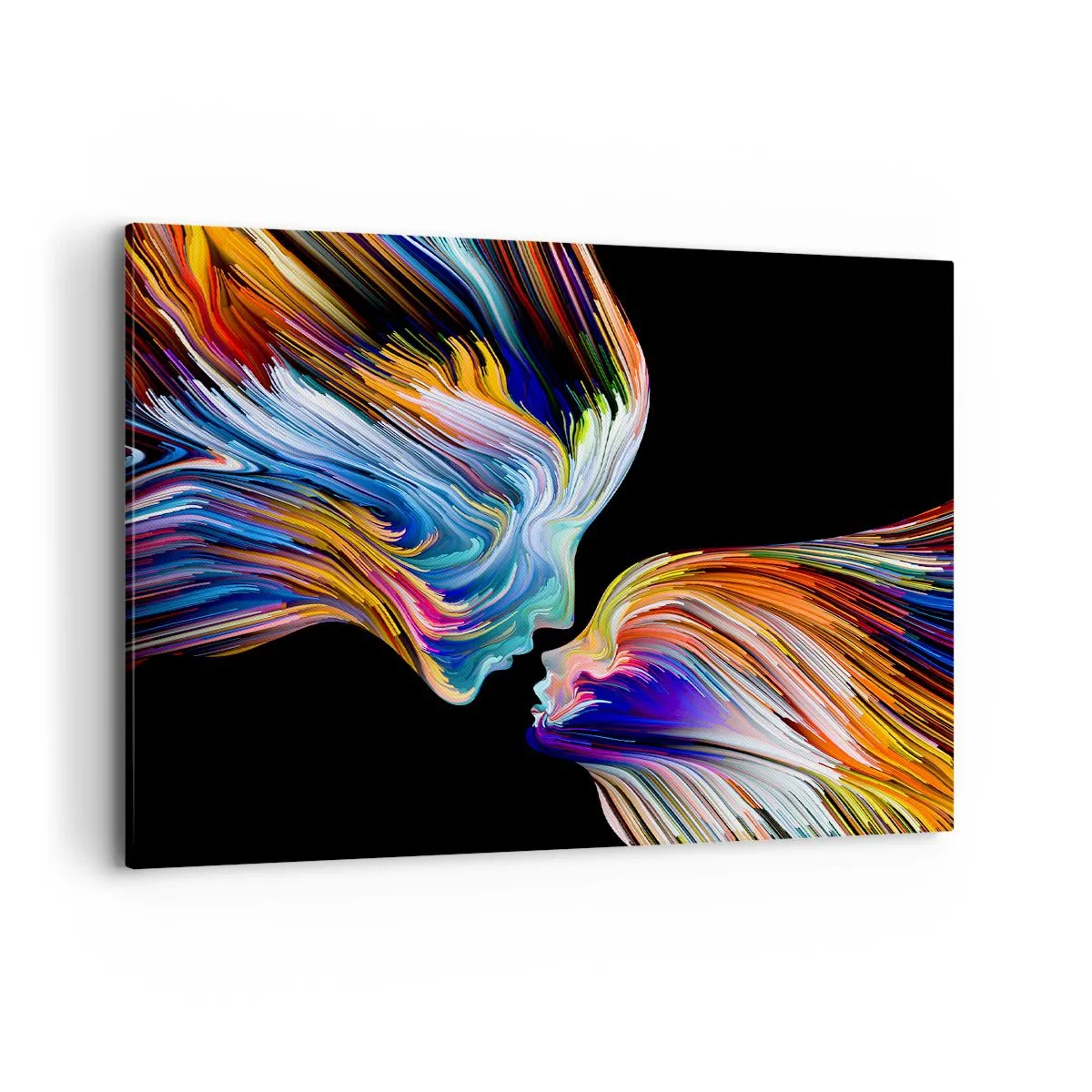 Schilderen op canvas - Een samensmelting van energie en licht - 100x70 cm