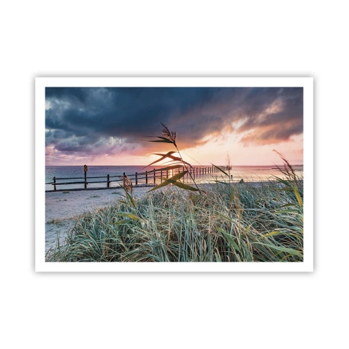 Poster - Het gaat niet met de wind mee - 100x70 cm
