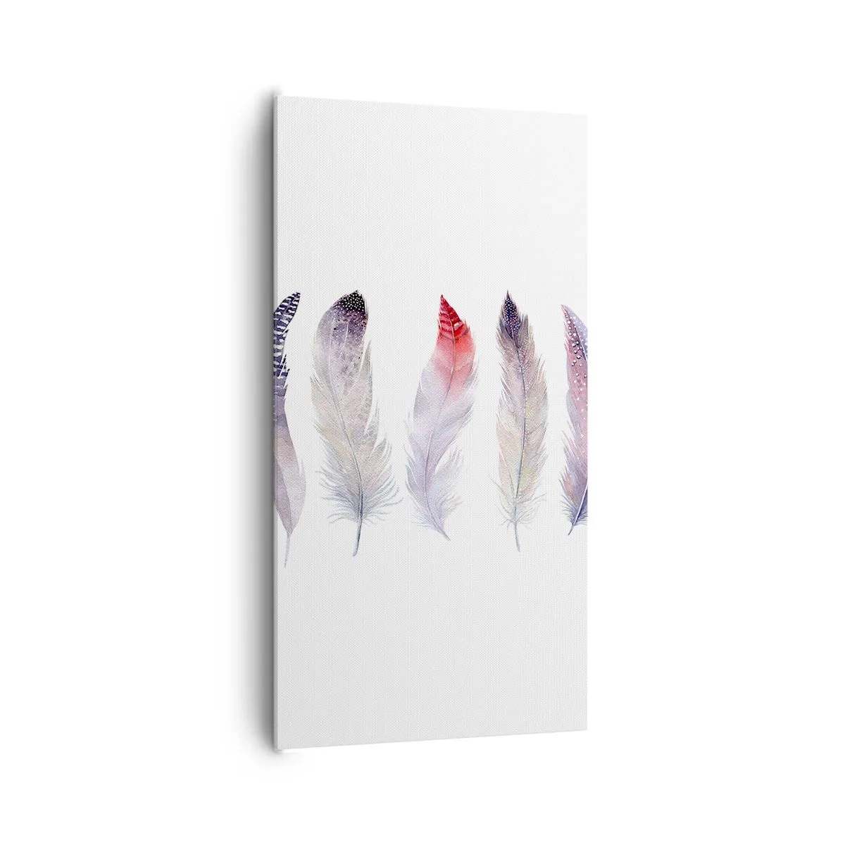 Schilderen op canvas - Delicaat als veelkleurige mist - 65x120 cm