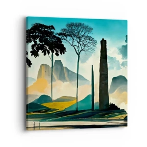 Schilderen op canvas - Nog hoger en hoger - 40x40 cm