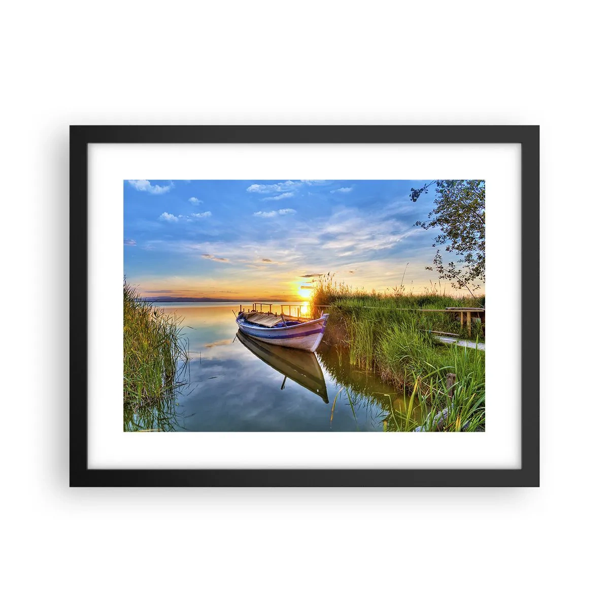 Poster in een zwarte lijst - Baai van vervulde dromen - 40x30 cm