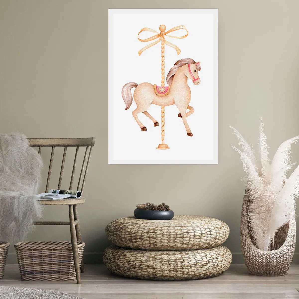 Poster - Een sierlijke draf - 70x100 cm