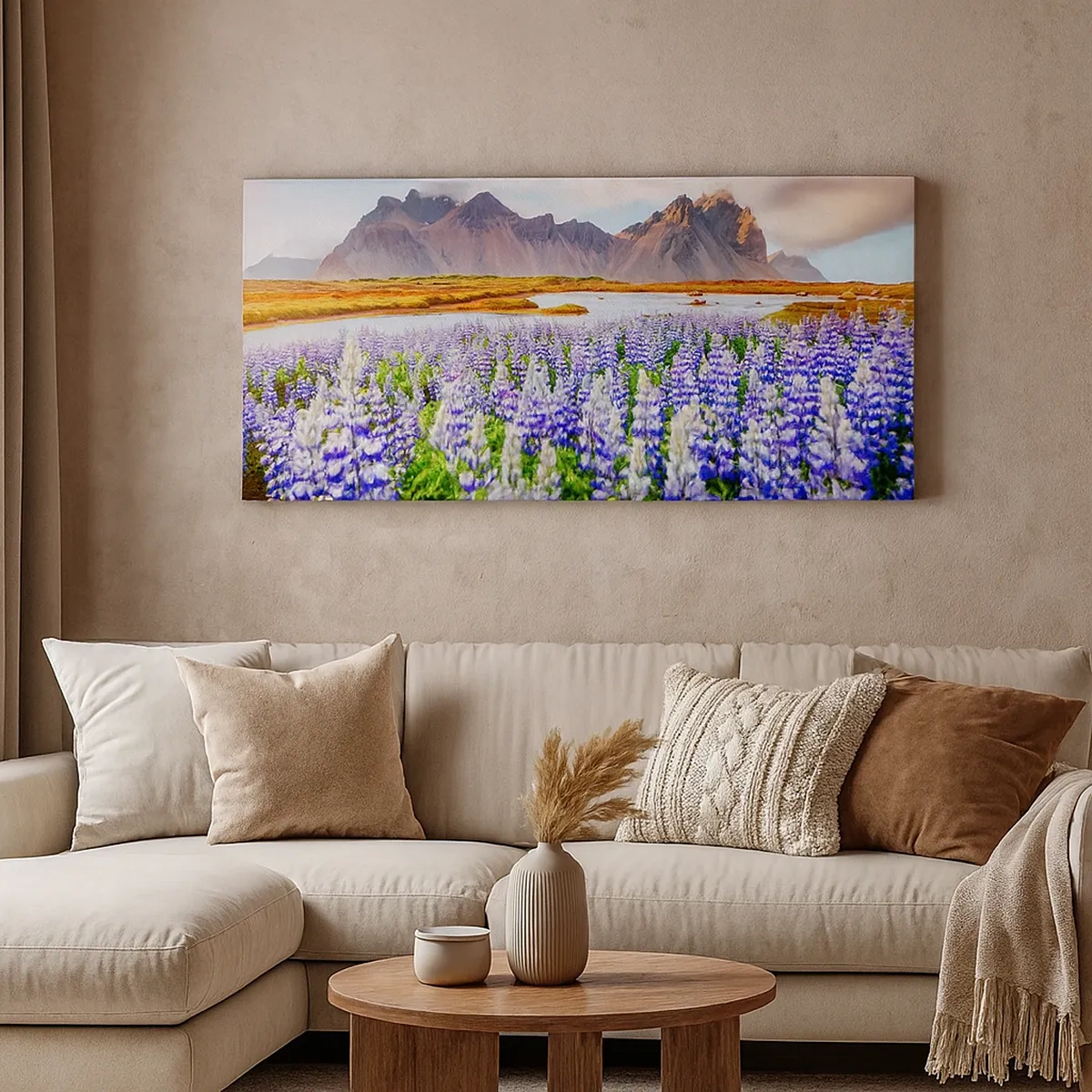 Schilderen op canvas - Kracht en soberheid naast zachtheid - 30x30 cm