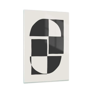 Schilderen op glas - Antithese - synthese - 80x120 cm