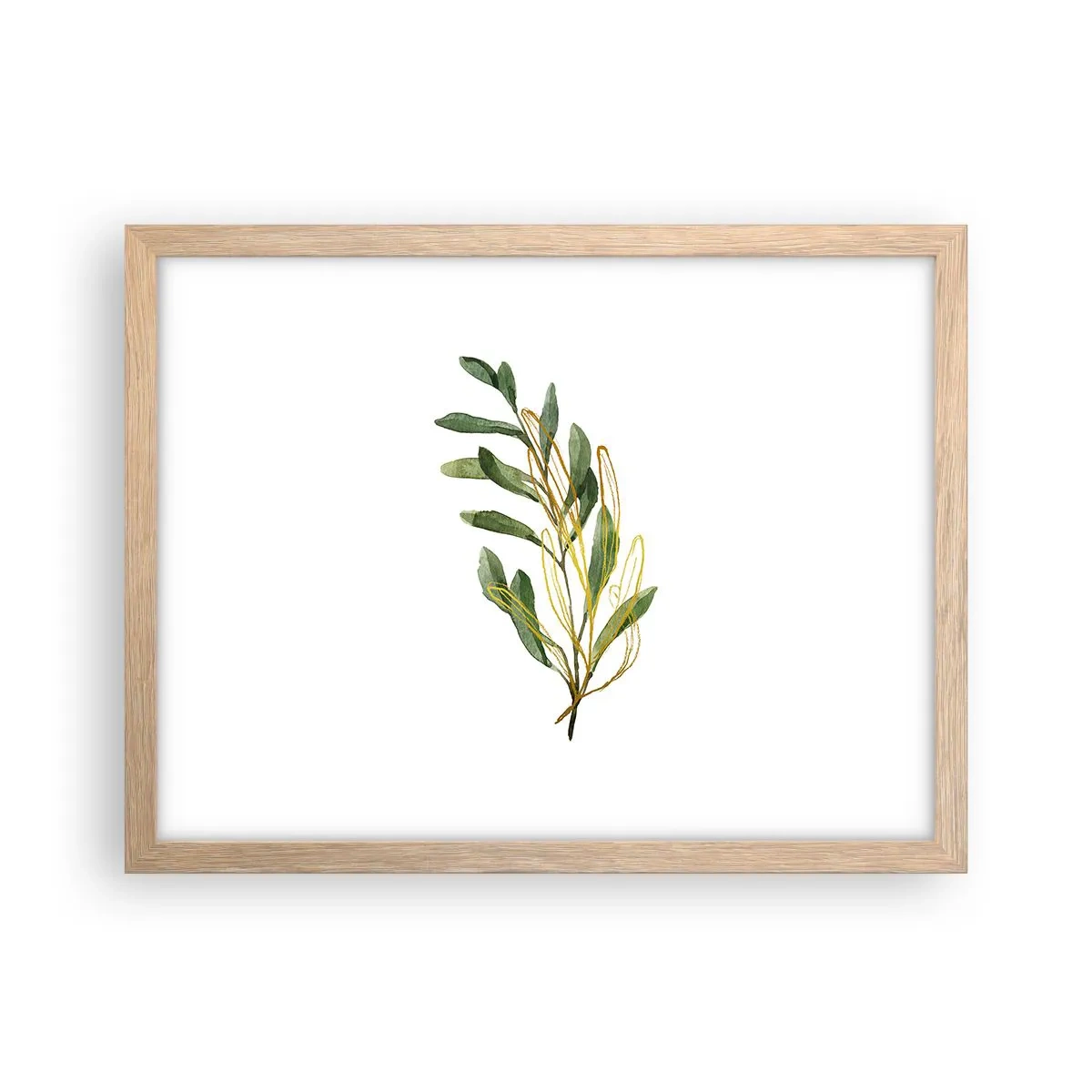 Een poster in een licht eiken lijst - Alles wat goed is - 40x30 cm