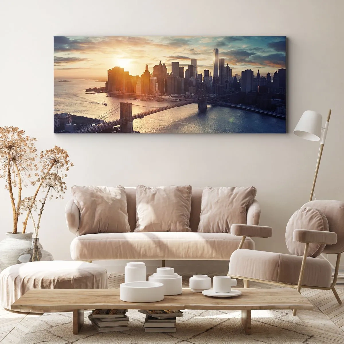 Schilderen op canvas - Westers cultuurmonument - 100x40 cm