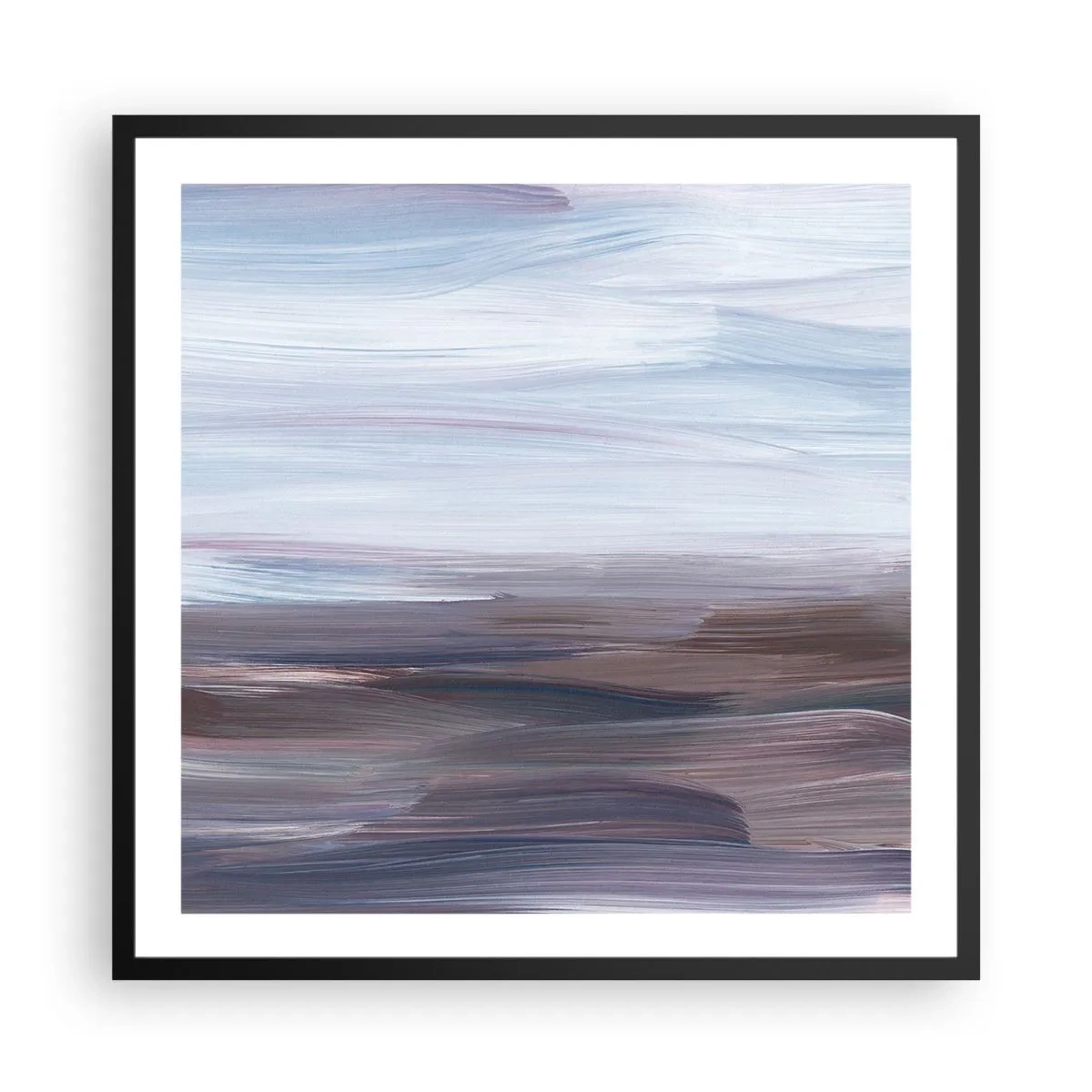 Poster in een zwarte lijst - Elementen: water - 60x60 cm