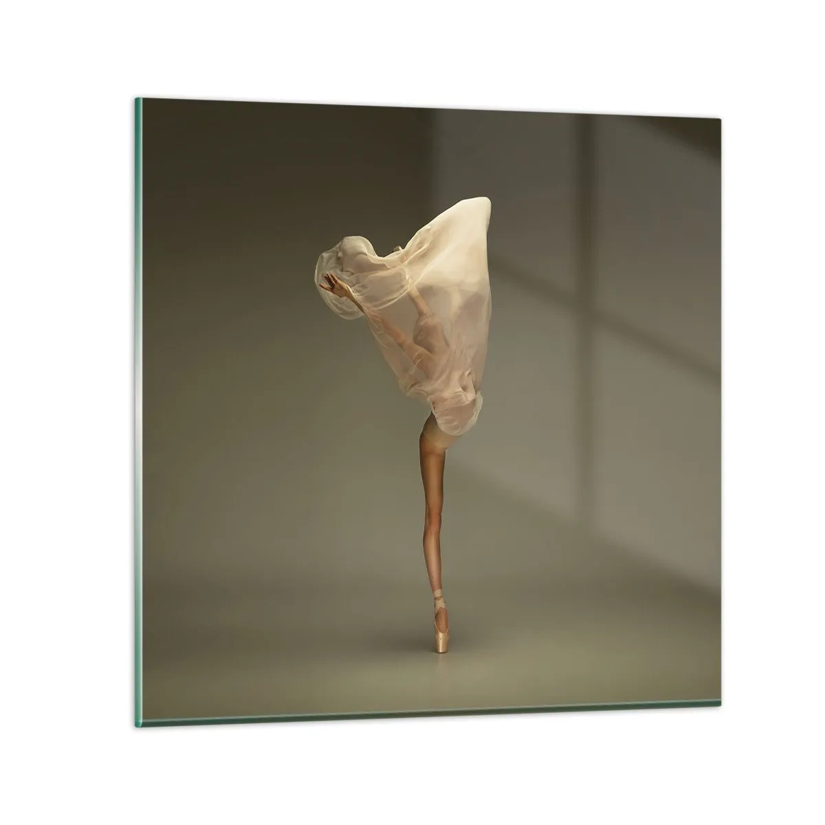 Schilderen op glas - Het zal snel omhoog vliegen - 70x70 cm