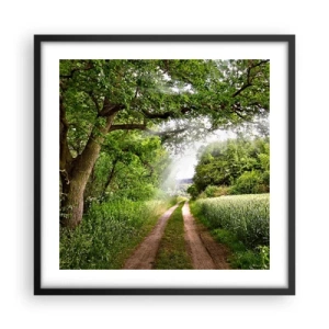 Poster in een zwarte lijst - Et in Arcadia ego - 50x50 cm