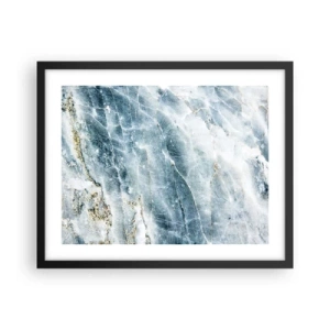 Poster in een zwarte lijst - Ijs wereld - 50x40 cm