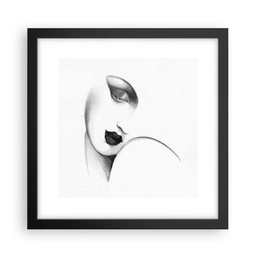 Poster in een zwarte lijst - In de stijl van Łempicka - 30x30 cm