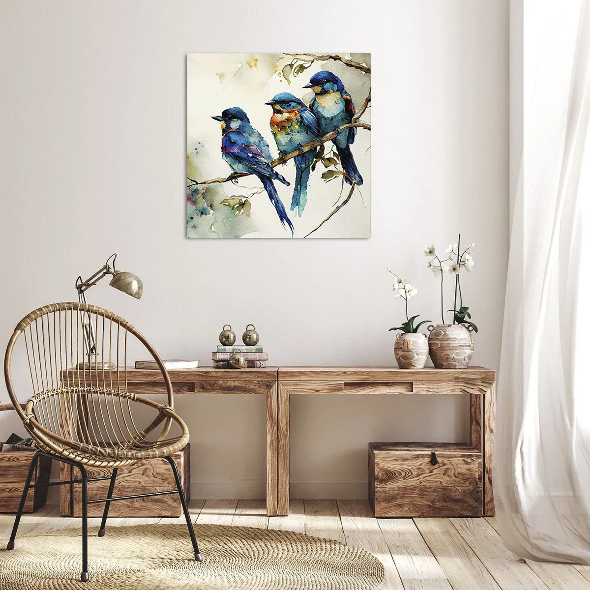 Schilderen op canvas - Is hij boos geworden? - 40x40 cm