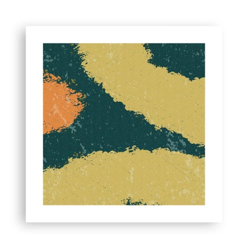 Poster - Abstractie – langzame beweging - 40x40 cm