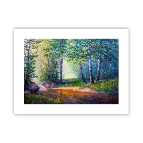 Poster - Idyllisch landschap - 40x30 cm