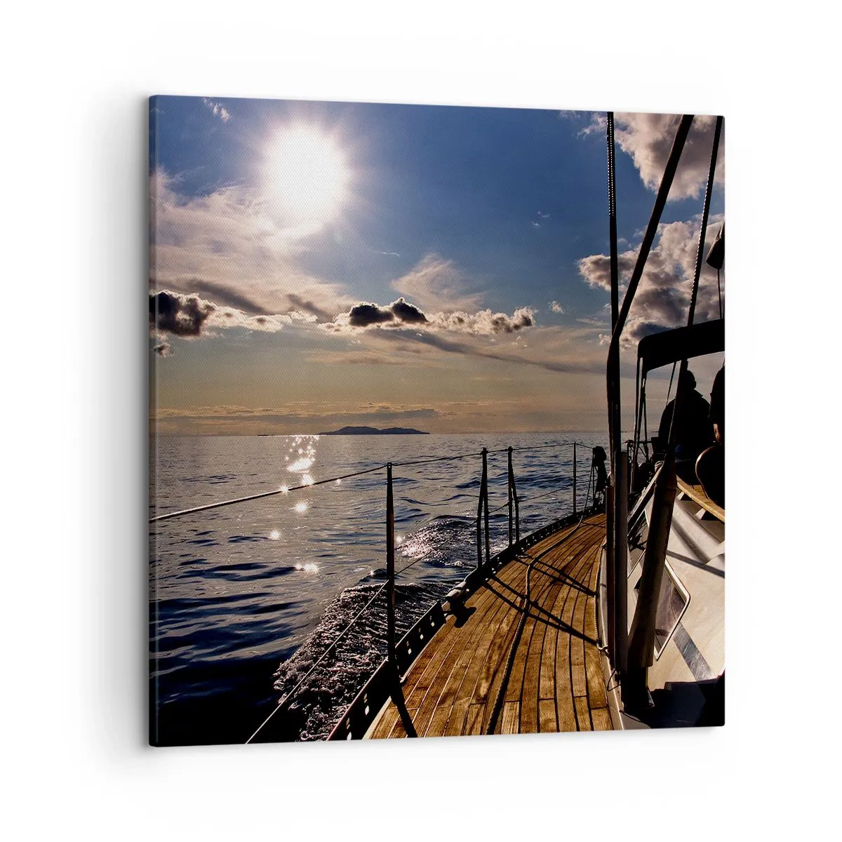 Schilderen op canvas - Zeilen naar de zon - 50x50 cm