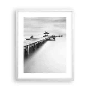 Poster in een witte lijst - In de verte - 40x50 cm
