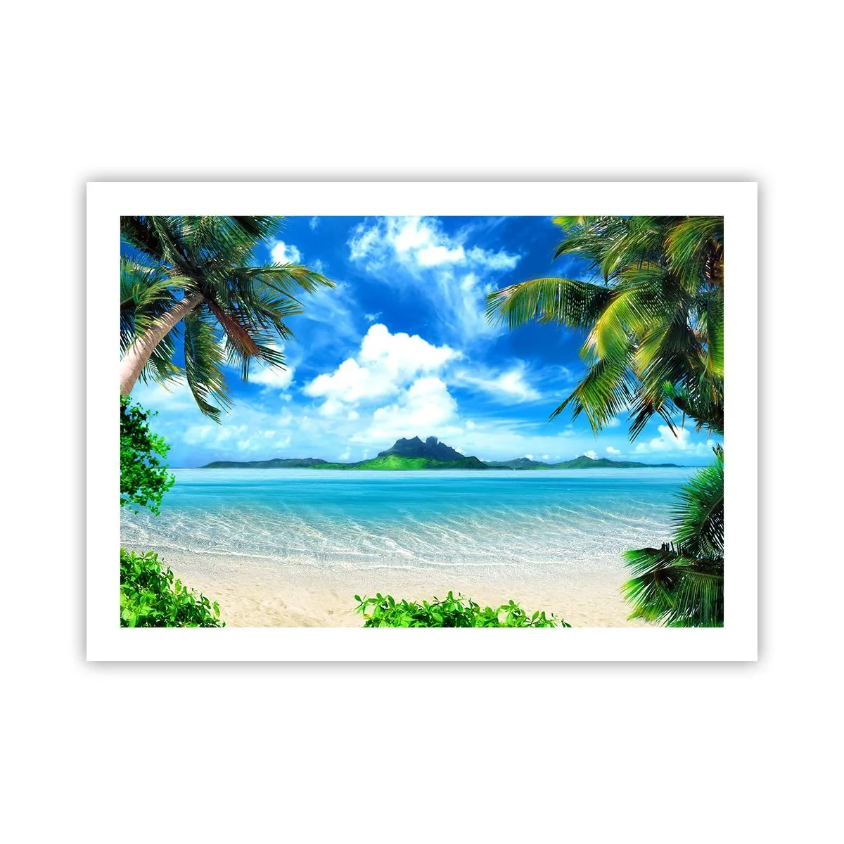 Poster - Het azuur van de tropen - 70x50 cm