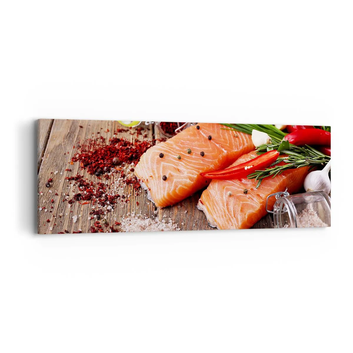 Schilderen op canvas - Noors avontuur in de keuken - 90x30 cm