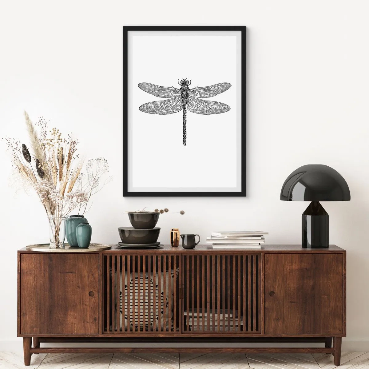 Poster in een zwarte lijst - Precisie van de natuur - 61x91 cm