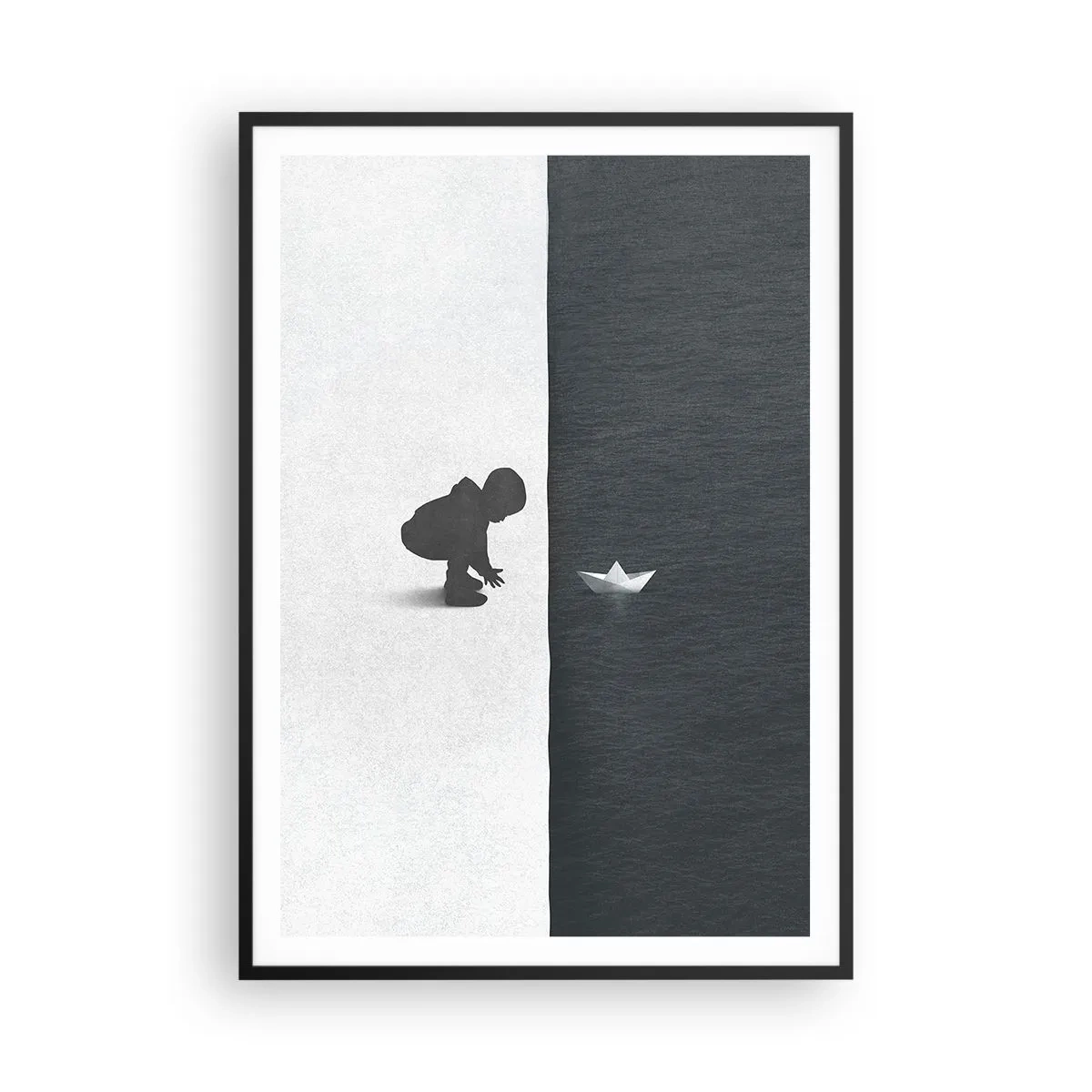 Poster in een zwarte lijst - Geweldige expeditie - 70x100 cm
