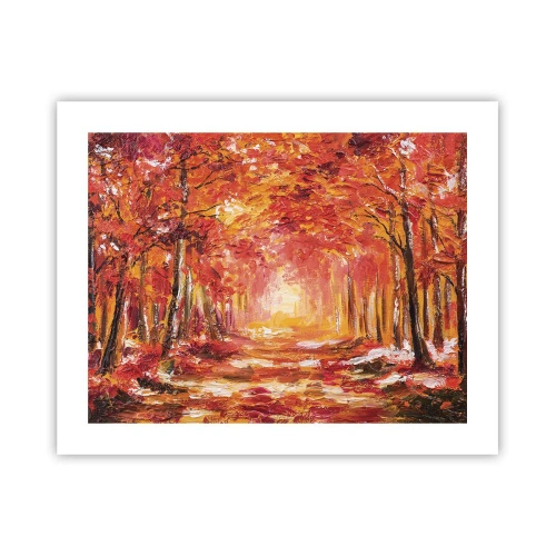 Poster - Koperen bos - 50x40 cm