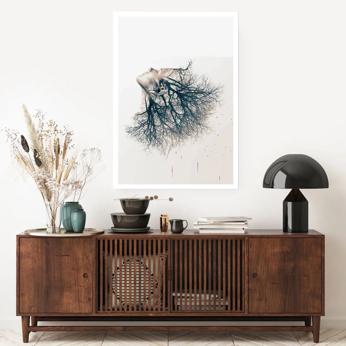 Poster - Luisteren naar het gefluister van bomen - 50x70 cm