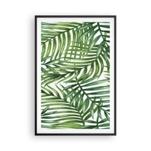 Poster in een zwarte lijst - Onder de groene luifel - 61x91 cm