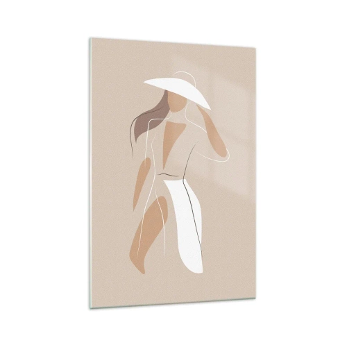 Schilderen op glas - Mode is leuk - 70x100 cm