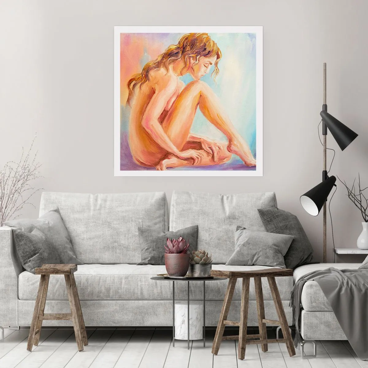 Poster - De daad van de jeugd - 60x60 cm