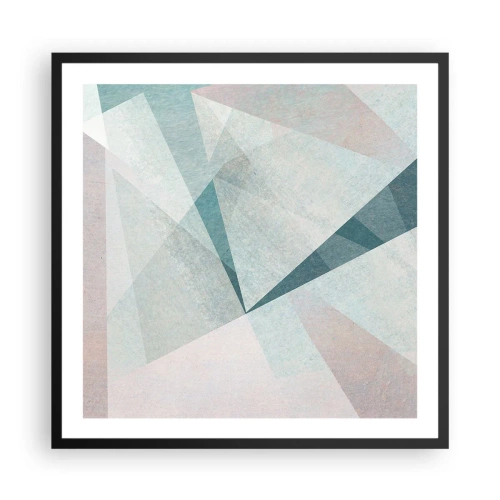 Poster in een zwarte lijst - Makkelijk maar dynamisch - 60x60 cm