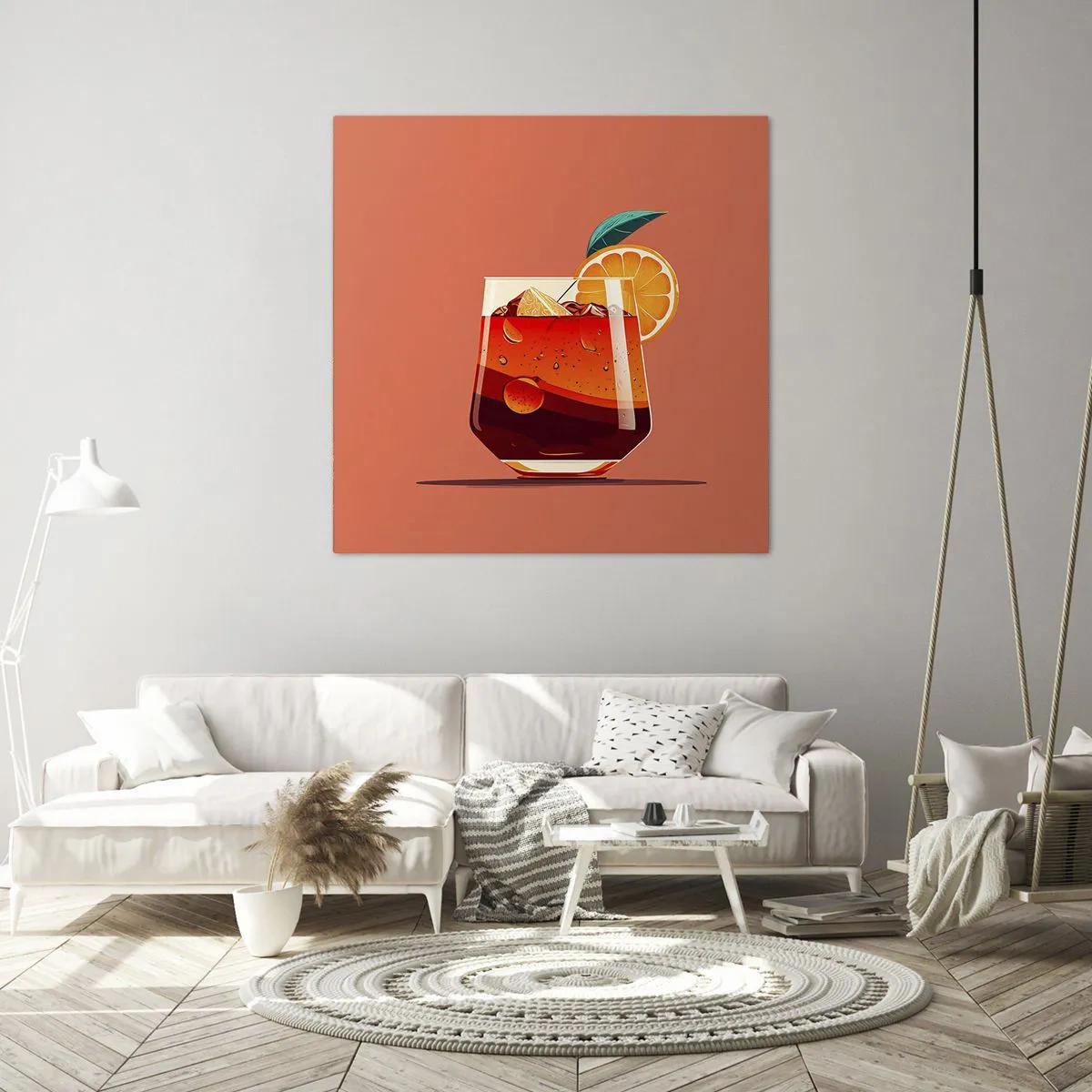 Schilderen op canvas - Zomerse verfrissing - 40x40 cm