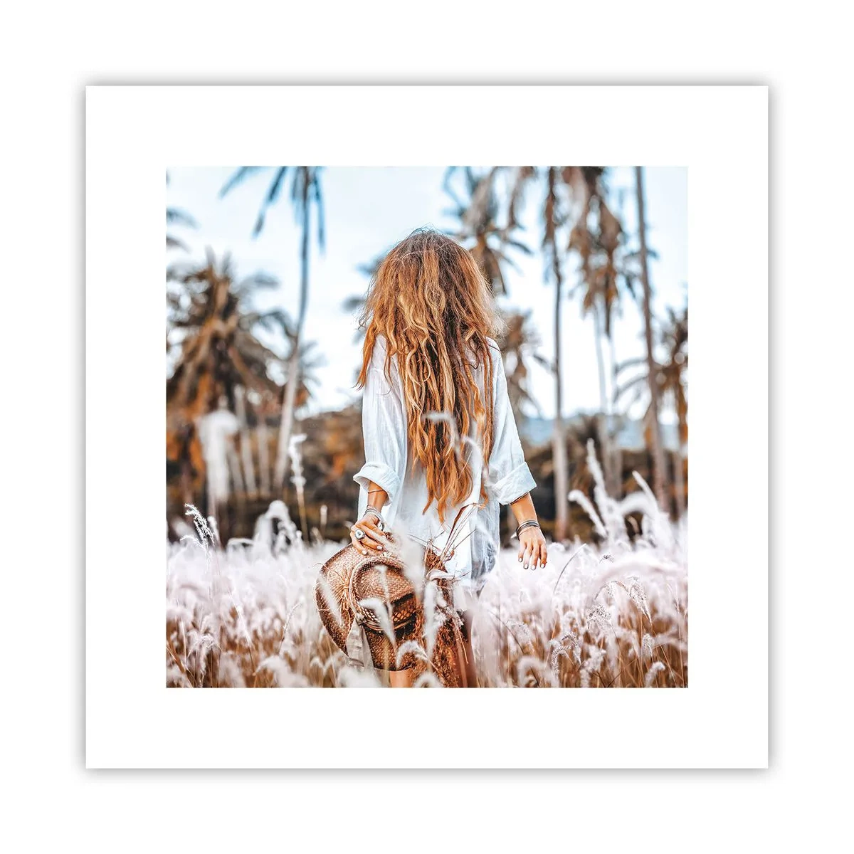 Poster - Geboren uit graspluis - 30x30 cm