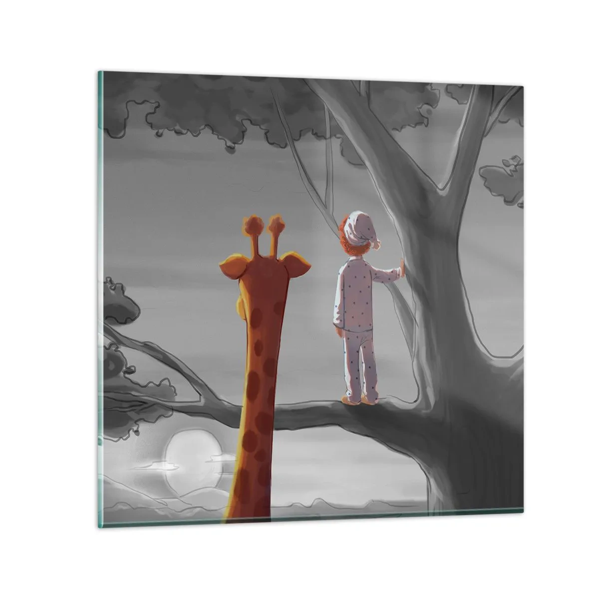 Schilderen op glas - Dit gebeurt echt - 70x70 cm