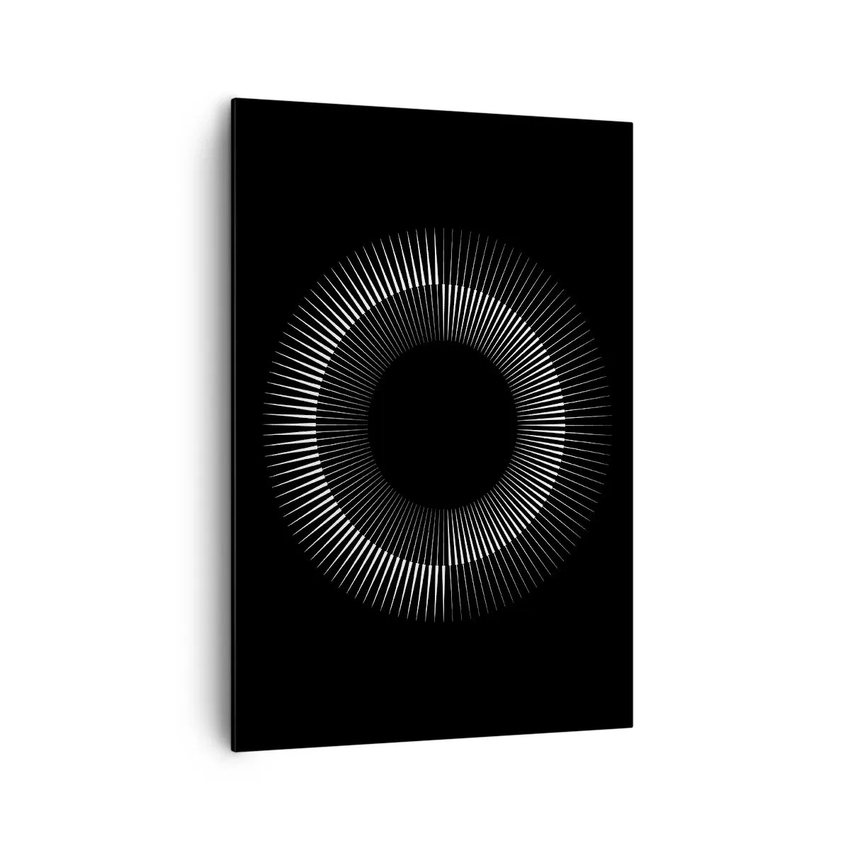Schilderen op canvas - Zwarte zon - 70x100 cm