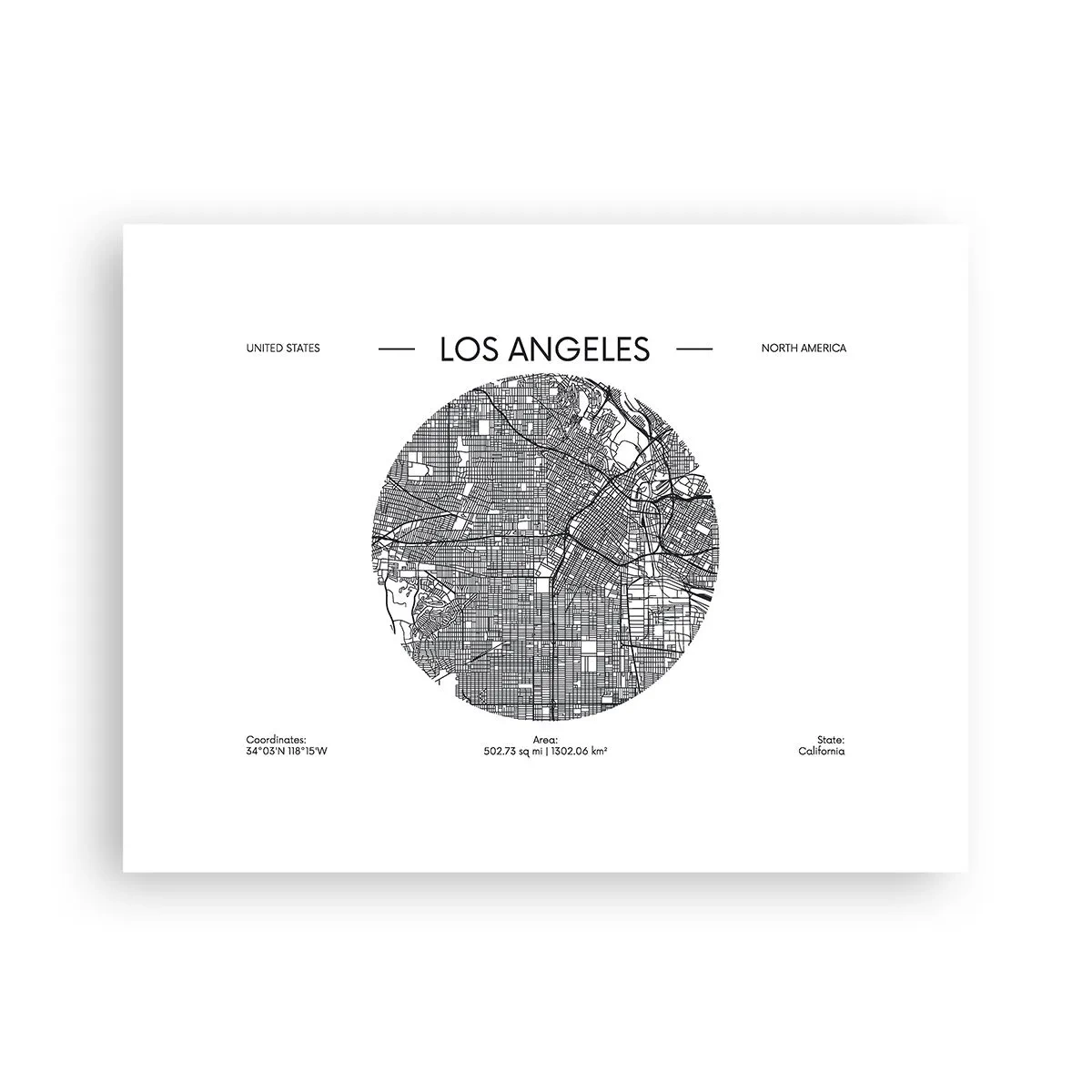 Poster - Anatomie van Los Angeles - 40x30 cm