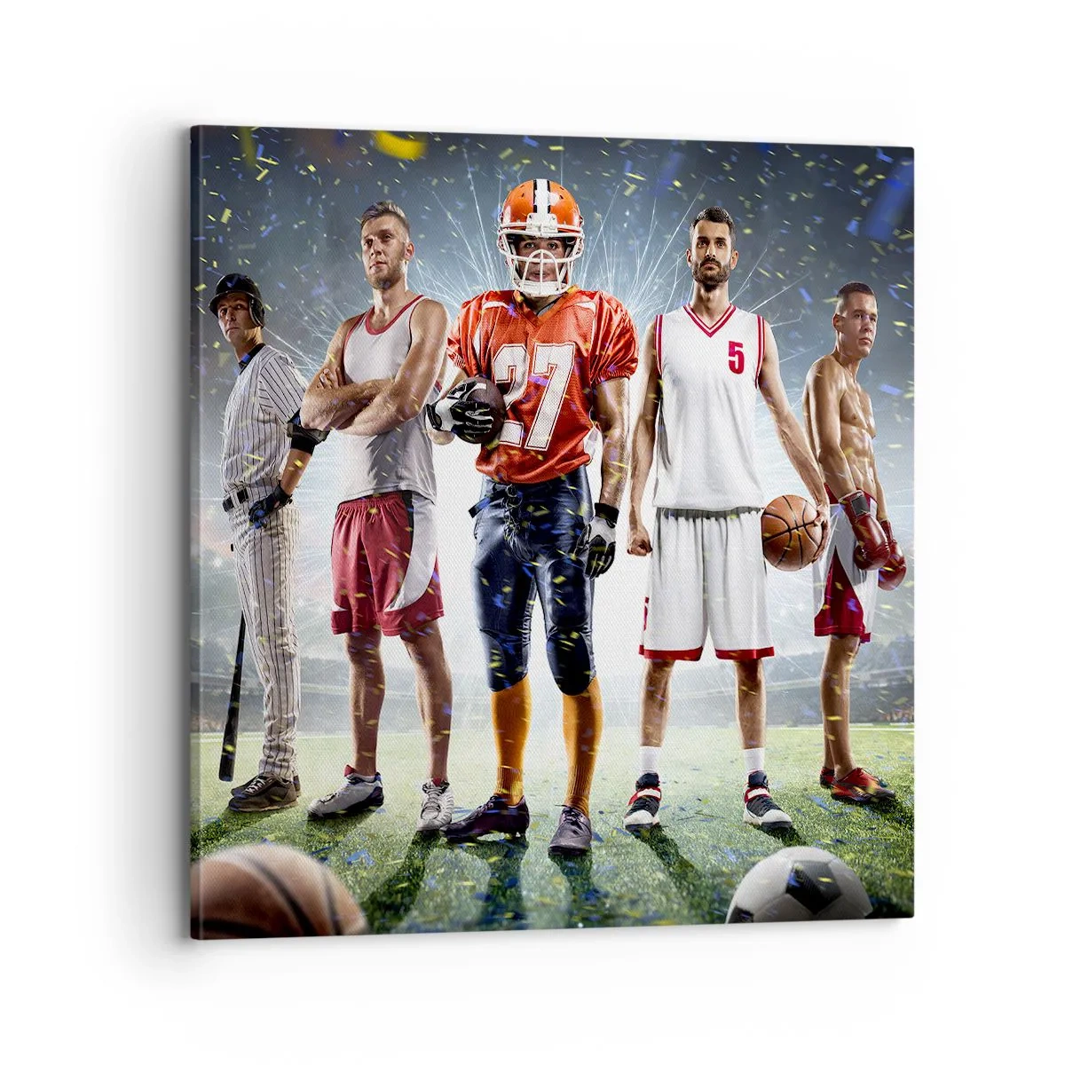 Schilderen op canvas - Veldgladiatoren - 70x70 cm