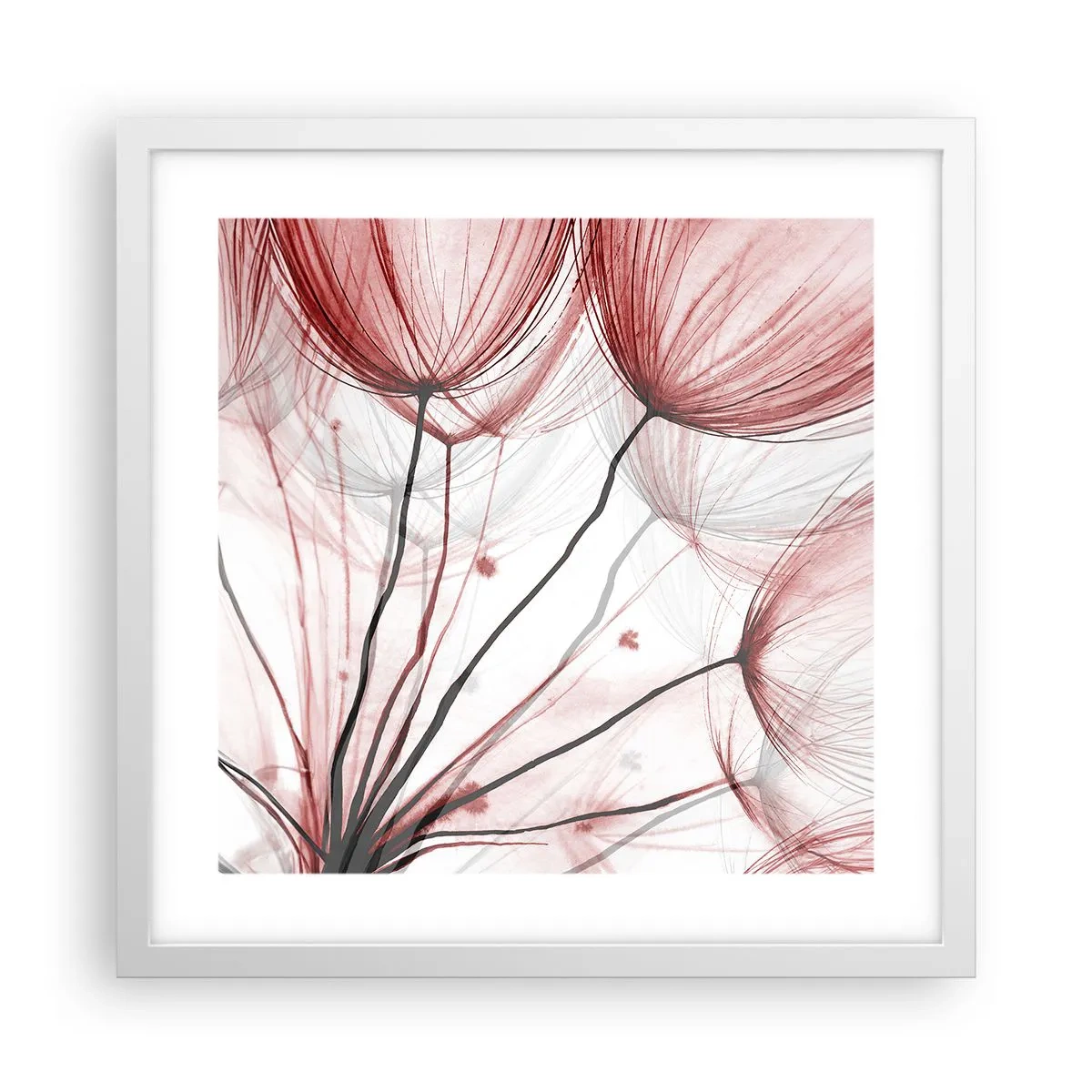 Poster in een witte lijst - Vóór het vertrek - 40x40 cm