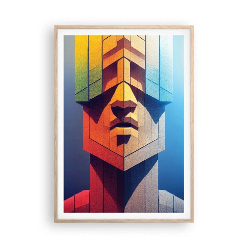 Een poster in een licht eiken lijst - Een man van principes - 70x100 cm