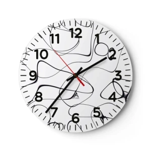 Wandklok - Klok - Levenspaden, wisselvalligheden - 30x30 cm