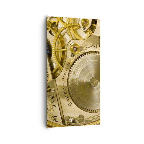 Schilderen op canvas - Ga met de tijd mee - 65x120 cm