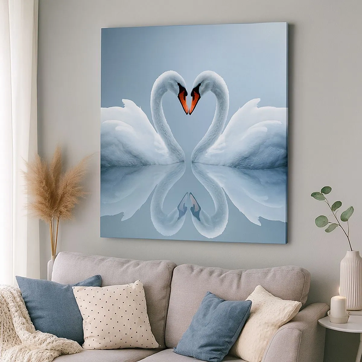 Schilderen op canvas - Tijd voor liefde - 30x30 cm