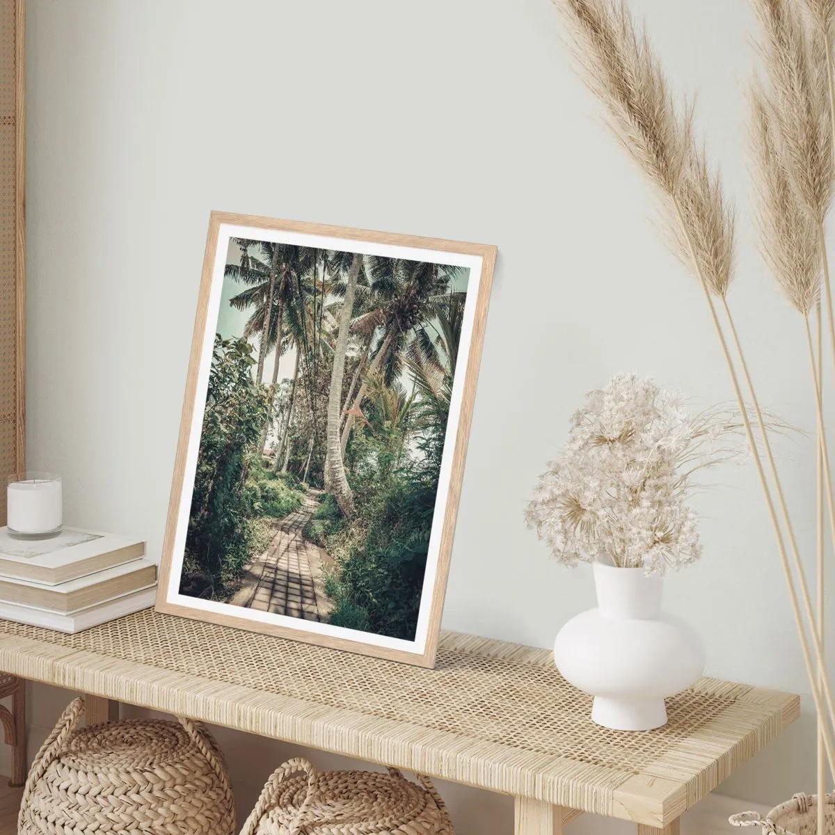 Een poster in een licht eiken lijst - Palmsteeg - 70x100 cm