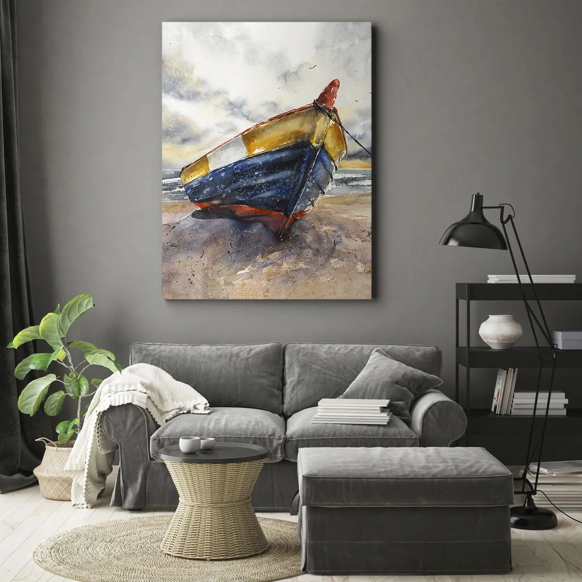 Schilderen op canvas - Rust aan de kust - 50x70 cm
