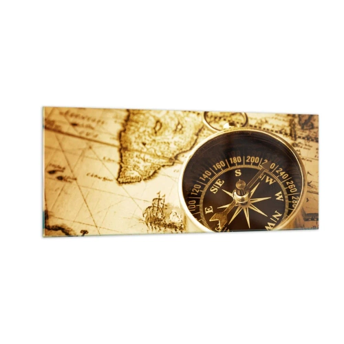 Schilderen op glas - Oost of west? - 100x40 cm